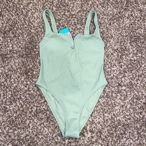 H&M NWT Green One Piece Swimsuit, Small